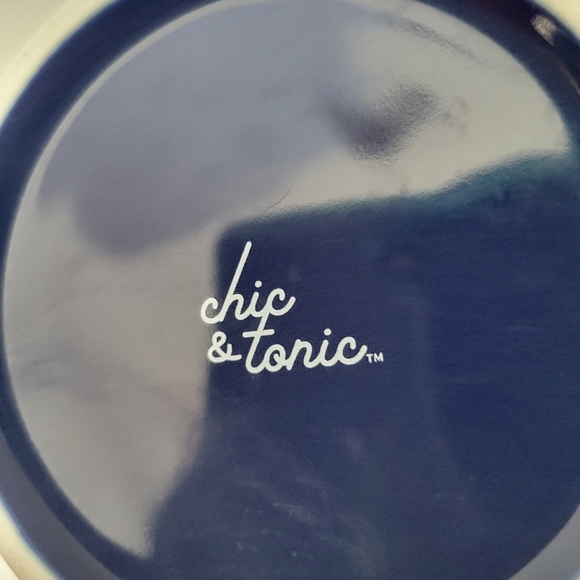 CHIC AND TONIC BLUE WHITE Stoneware Snowflake Mandela Mug Fab Fit Fun - Picture 5 of 5